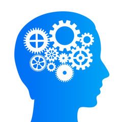 Thinking brain icon