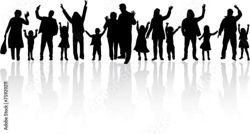 "Family silhouettes" Stockfotos und lizenzfreie Vektoren auf Fotolia