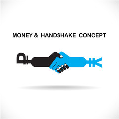 Business partners shaking hands as a symbol of unity, handshake