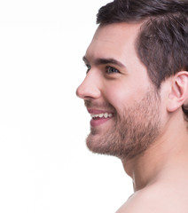 Obraz premium Profile portrait of handsome young man.