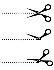 black cutting scissors