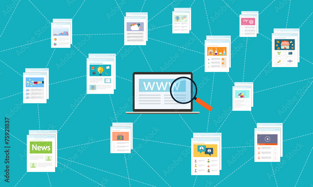 Poster technology internet network connection online