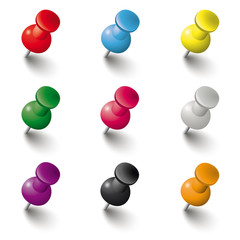 Colored Pins Set