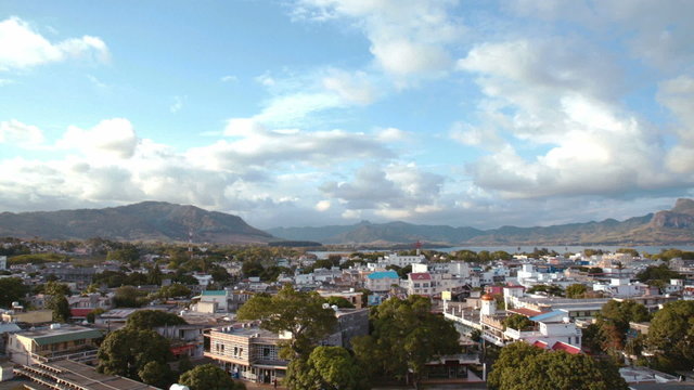 aerial of mahebourg mauritius