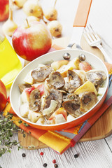 Kidneys beef in cider