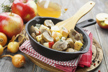 Kidneys beef in cider