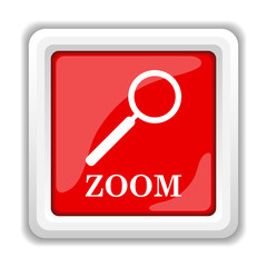 Zoom with loupe icon