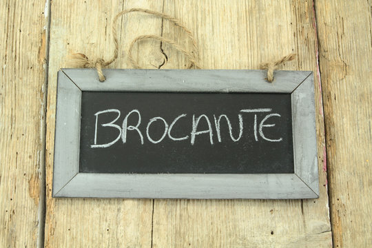 ardoise brocante