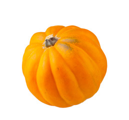 Orange pumpkin on a white background