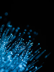 blue fiber optics