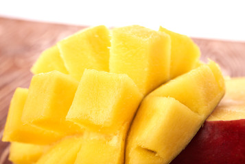 Mango fruit on wood