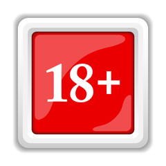 Fototapeta premium 18 plus icon