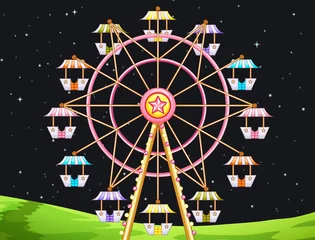 Deurstickers Ferris Wheel © blueringmedia