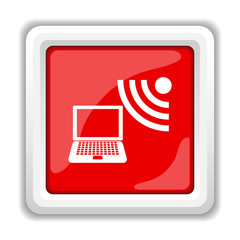 Wireless laptop icon