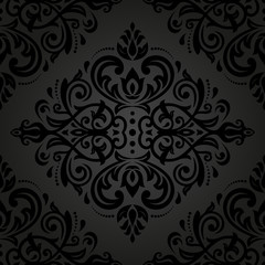 Damask Seamless Vector Pattern. Orient Background