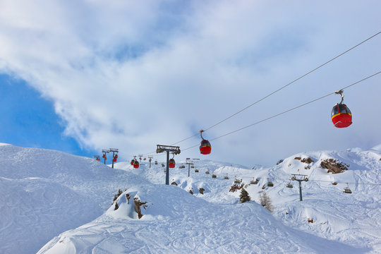 Mountains ski resort Kaprun Austria