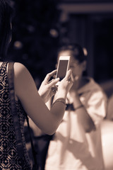 take a photo by mobile phone