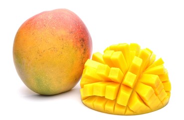 Mango fruit isolated on white background