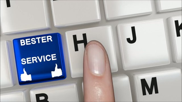 Service Keyboard blue