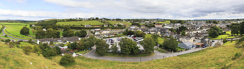 Panorama of Cashel in Ireland.