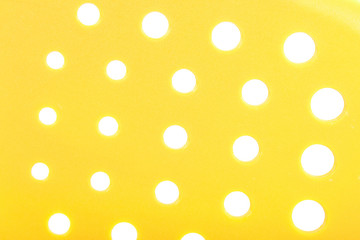 Plastic texture with holes