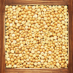 Dried yellow pea, collection of products