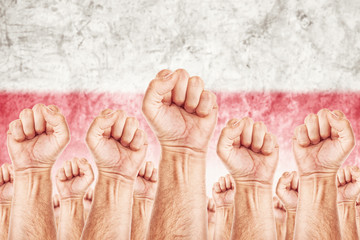 Poland Labour movement, workers union strike