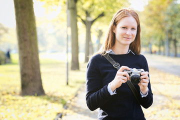 Hobby Photographer in the Fall