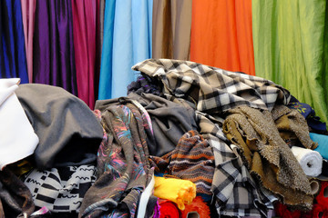 bunte Stoffe