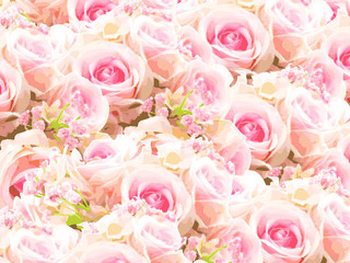 roses pattern backgroun