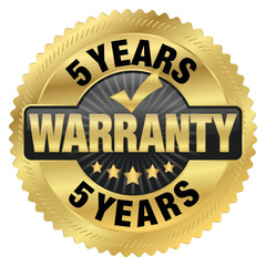 5 years warranty