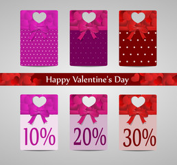 Valentines day price tags