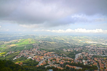 Naklejka premium the view from the mountain