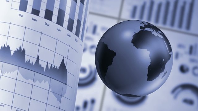 stock market background endless loop