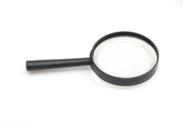 magnifier on the white background