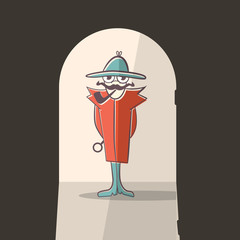 Detective Vector Illustration