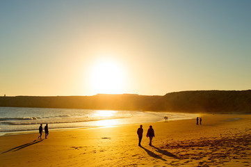 Strolling on the beach