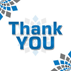 Thank You Blue Grey Element Square