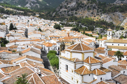 White town of Grazalema, Cadiz (Spain)