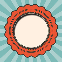 Abstract Vector Red and Blue Retro Background