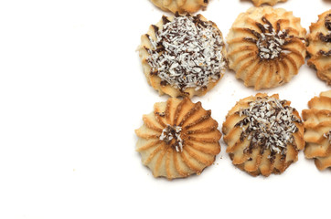 Round shortbread. Photo.