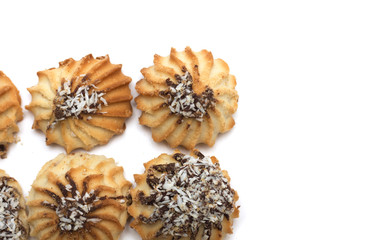 Round shortbread. Photo.