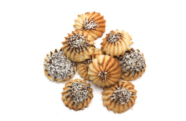 Round shortbread. Photo.