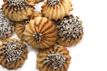 Round shortbread. Photo.