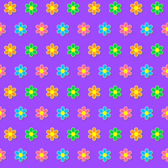 Fototapeta na wymiar Seamless pattern. Colorful flower background.