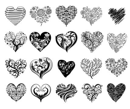 Tattoo hearts.