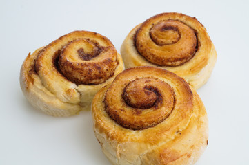 tasty cinnamon buns ready