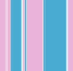 Vertical stripey pattern in blue, pink and white