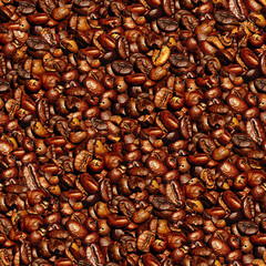 Coffee seamless pattern.