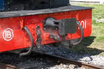 Avant de locomotive à vapeur  en Baie de Somme, Picardie